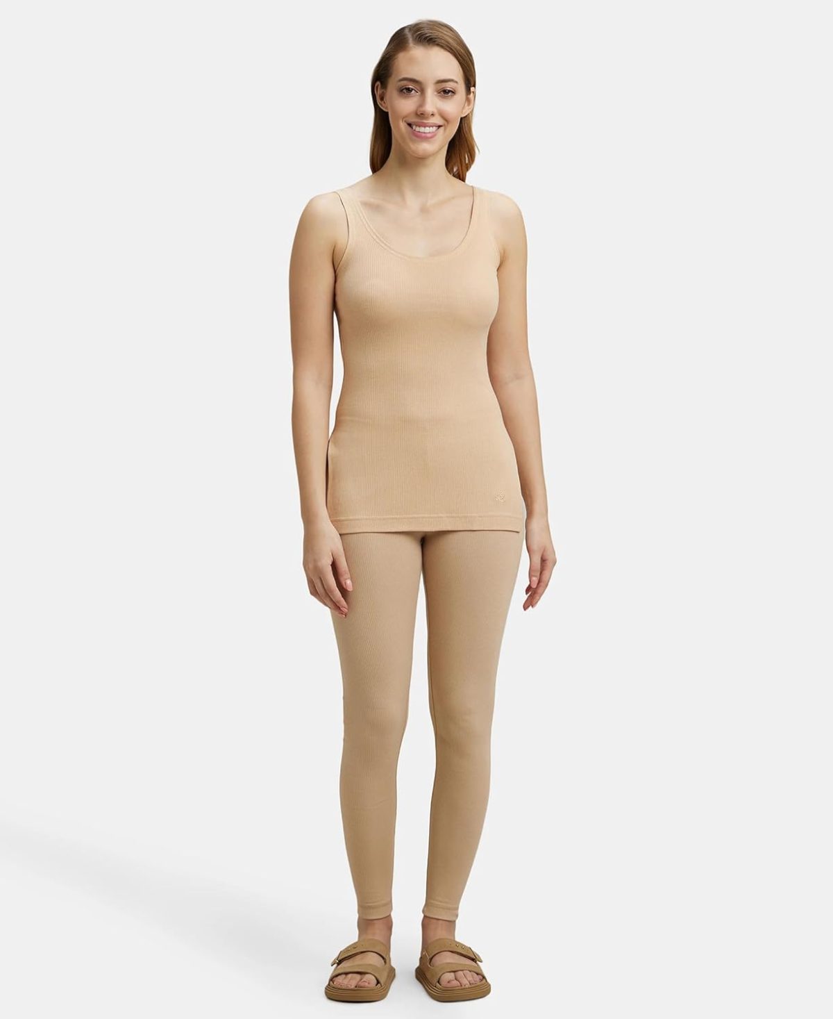 Jockey 2500 Women's Super Combed Cotton Rich Slim Fit Thermal Tank Top with Stay Warm Technology - Image 4