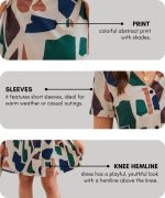 Leriya Fashion Summer Dress for Women | Short One Piece A-Line Midi Dress | Lightweight Vacation Wear & Daily Casual Outfit - Image 5