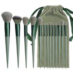 ELITEWAVE Makeup Brush Set Kit - 13 Pcs Premium Synthetic Kabuki Eye Shadows Make Up Brushes, Eyeliner Brushes Blending Face Powder Blush Cosmetics Brushes Tool Kit