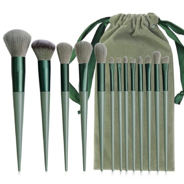 ELITEWAVE Makeup Brush Set Kit - 13 Pcs Premium Synthetic Kabuki Eye Shadows Make Up Brushes, Eyeliner Brushes Blending Face Powder Blush Cosmetics Brushes Tool Kit