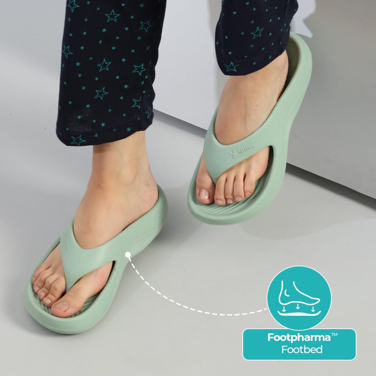 YOHO PILO Slippers for Women | Lightweight with Footpharma Footbed | Waterproof, Stylish, Comfortable Chhapal | Soft Orthopedic Flip-Flops, Daily Use Bathroom Slippers - Image 6