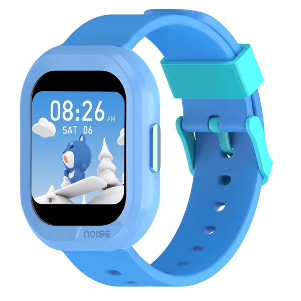Noise Champ 2 Kids Smart Watch with Habit Building (handwash, Brushing, etc), IP68 Waterproof, Activity Tracker, in-Built Games, School Mode. noisefit sync app, for Boys and Girls (Frozen Blue)