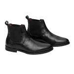 PADTRAN Men Stylish Formal and semi casual Slip-on Chelsea Mid Ankle Boot | Black