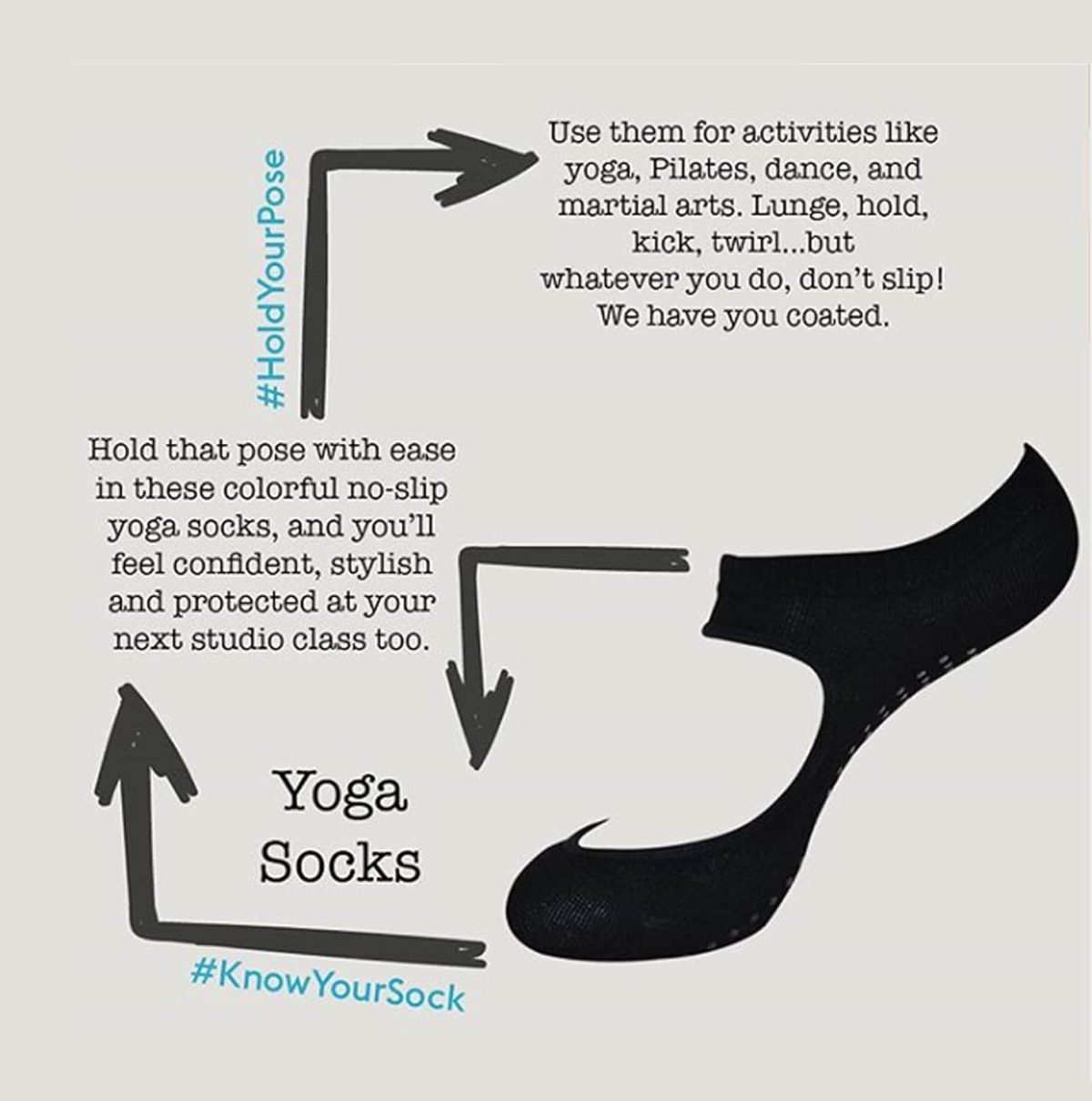 BALENZIA SocksXpress Anti Bacterial Anti-Skid Yoga Regular Socks For Women|Made With Bamboo And Spandex For Yoga/Pilates/Dance/Ballet|Women Yoga Socks For Barefoot Workout Pack Of 3 - Image 3