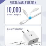 Kratos Fast Charger Adapter & USB-A to Type C Cable Combo, Compatible with Samsung, OnePlus, Realme, Xiaomi, Oppo, Vivo & Other Smartphones (P1 with Cable) - Image 6