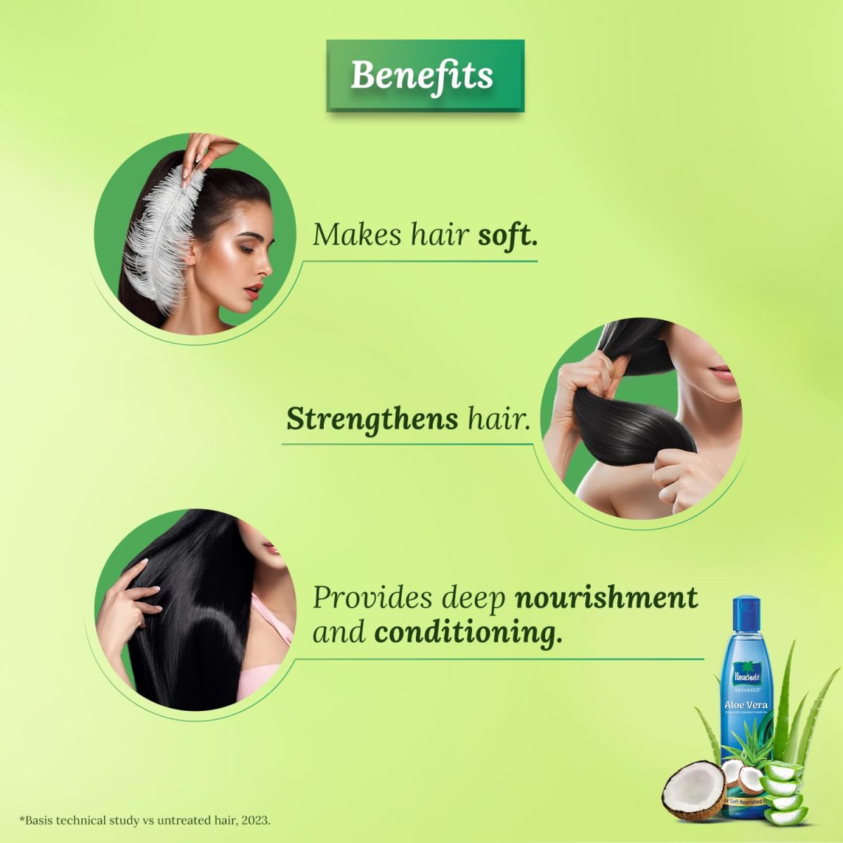 Parachute Advansed Aloe Vera Enriched Coconut Hair Oil, 250ml + 75ml - Image 4