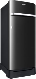 Samsung 215 L, 3 Star, Digital Inverter, Direct-Cool Single Door Refrigerator (RR23D2H23BX/HL, Luxe Black, Base Stand Drawer) - Image 3