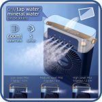 Drumstone 𝟏𝟓-𝐘𝐞𝐚𝐫 𝐖𝐚𝐫𝐫𝐚𝐧𝐭𝐲 -Mini Room Cooler – 5-in-1 Portable Air Conditioner with Humidifier, 7-Color LED & Ice Cooling | 3 Speeds, 5 Spray Modes, 600ml Tank | Home & Office - Image 4