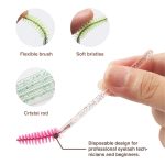 VOIISH Eyelash Mascara Brushes Wands Applicator for Eyelash Extensions and Eyebrow Brush | Eyelash Brush Spoolies 50pcs - Image 2