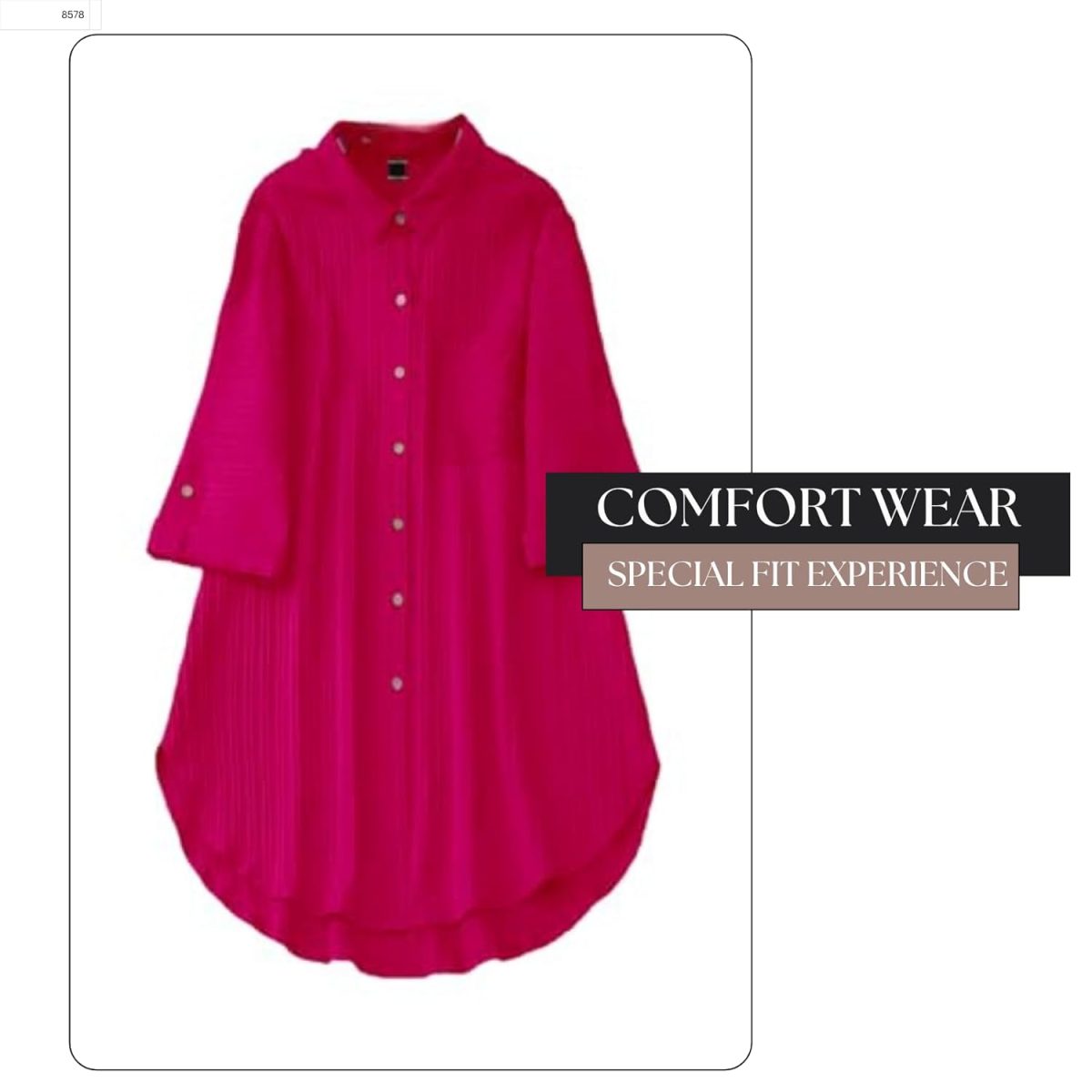 Sheetal Associates Polyester Solid Button Front Shirt Dress for Women || Roll Tab Sleeve & Collared Neck Flared Dress || Office || Summer Short Dresses for Women - Image 5
