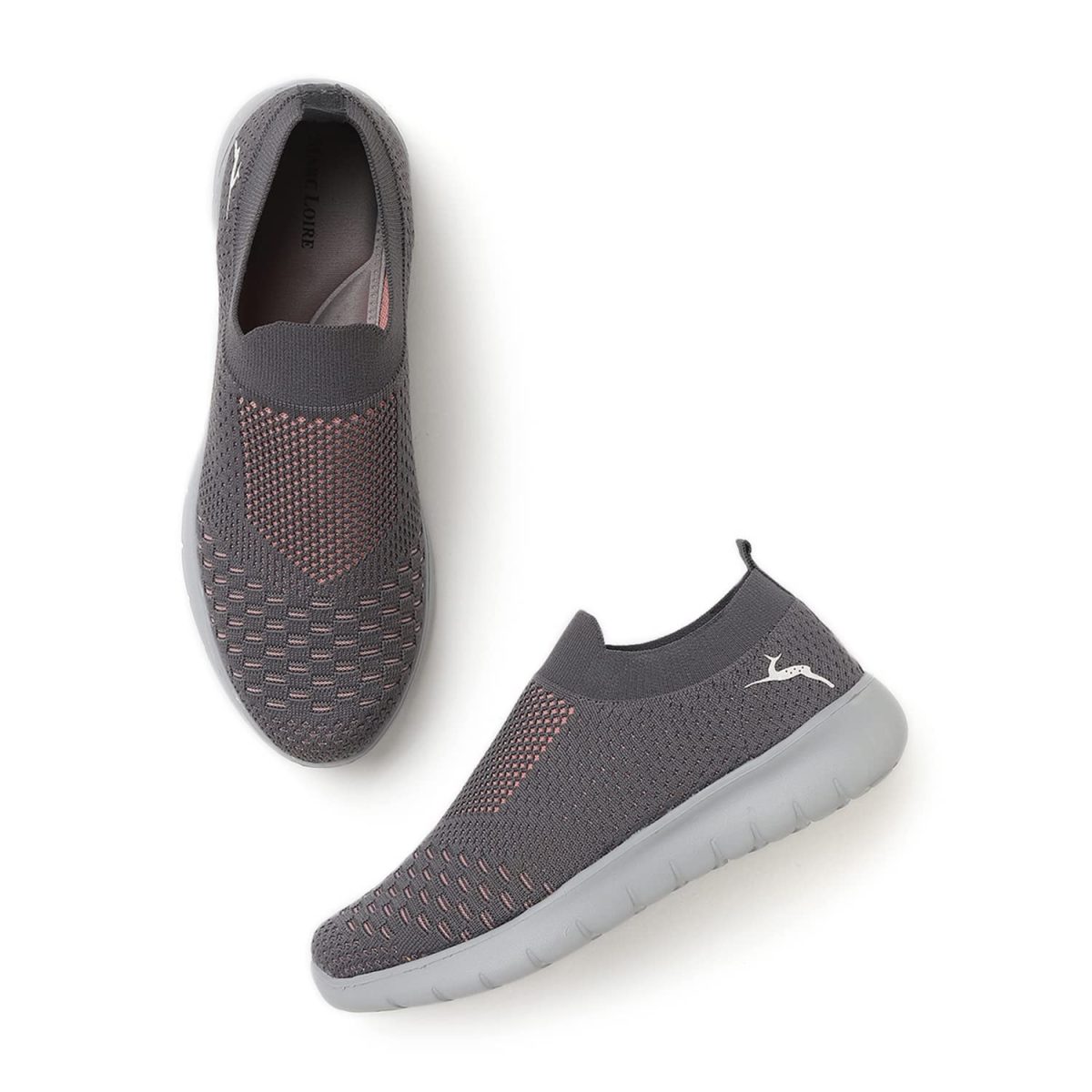 Marc Loire Women's Lightweight Athleisure Knitted Active Wear Slip-On Casual Shoes