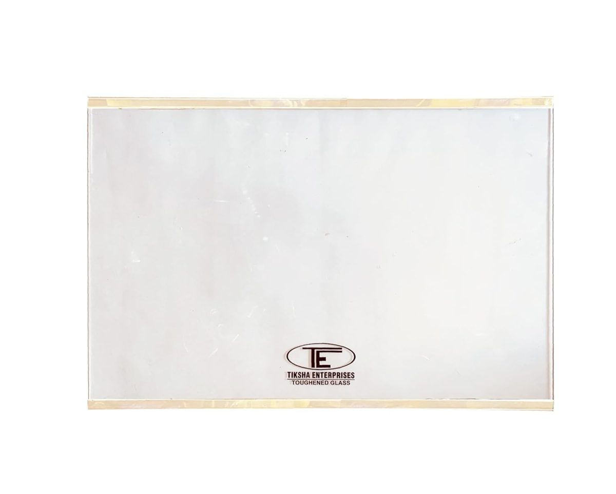 Tiksha Enterprises TOUGHENED Glass with Silver Bidding (585=585) 400 MM Compatible for Samsung RT 45-47DOUBLE Door Fridge.