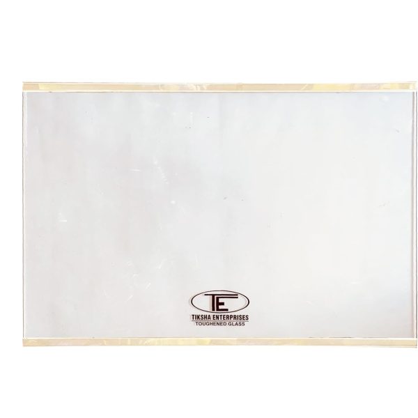 Tiksha Enterprises TOUGHENED Glass with Silver Bidding (585=585) 400 MM Compatible for Samsung RT 45-47DOUBLE Door Fridge.