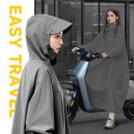 PALAY® Long Rain Coat, Raincoat for Men Women Waterproof | Reusable Hooded Rain Poncho with Wide Brim | Lightweight Raincoat for Hiking, Travel, Motorcycle Riding - Image 4