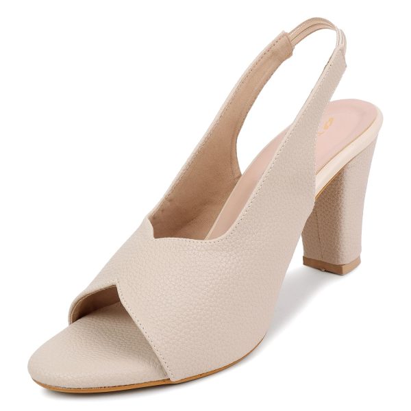 TRASE Ankle Strap Pointed Toe Block Heel Pumps Sandals For Women| Fashionable Sandals, Office, Party and Formal Occasions | Light weight, Soft Footbed, Comfortable & Stylish - (47067)
