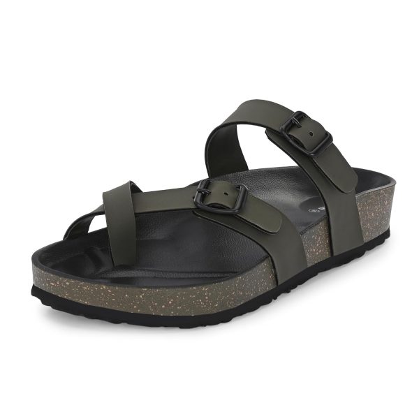 Centrino Men's Cushion Sliders/Slippers | PU Padding on the Footbed | Bounce Back Technology | Comfortable & LightWeight | Waterproof & Everyday Flip Flops for Gents (7312)