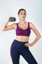 B-SOFT (MSB-204 Premium Seamless Non-Padded Wire Free Slip On Sports Bra Low Impact Workout & Activewear Sports Bra for Women - Image 6