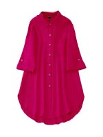 Sheetal Associates Polyester Solid Button Front Shirt Dress for Women || Roll Tab Sleeve & Collared Neck Flared Dress || Office || Summer Short Dresses for Women