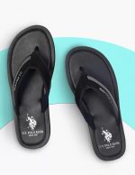 USPA| OVI BLACK| Stylish slider Slippers for Man - Image 2