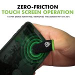 SpinBot Thumb & Finger Sleeve for Mobile Game (4 Pieces), Pubg,Cod,Freefire -with Metal Carry Box-Pack of 2 Pair- Black - Image 2