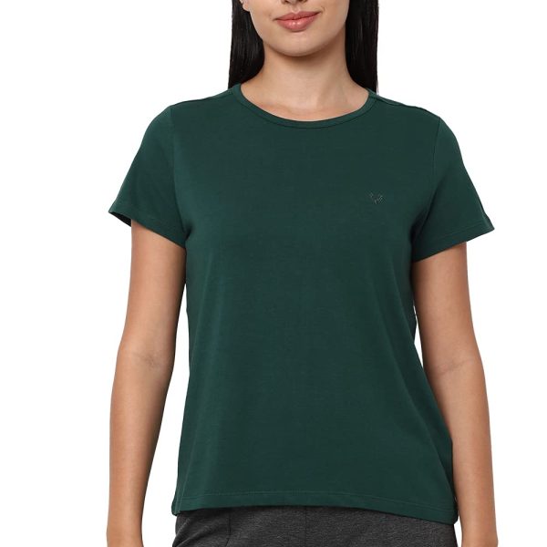 Allen Solly Women's 100% Cotton Regular Fit T-Shirt