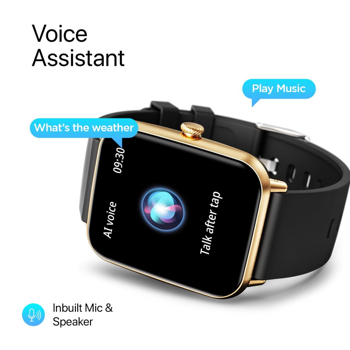 Fire-Boltt Ninja Call Pro Smart Watch Dual Chip Bluetooth Calling, 42.92mm (1.69 inch) HD Display, AI Voice Assistance with 100 Sports Modes, with SpO2 & Heart Rate Monitoring (Gold Black) - Image 7