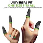 SpinBot Thumb & Finger Sleeve for Mobile Game (4 Pieces), Pubg,Cod,Freefire -with Metal Carry Box-Pack of 2 Pair- Black - Image 4