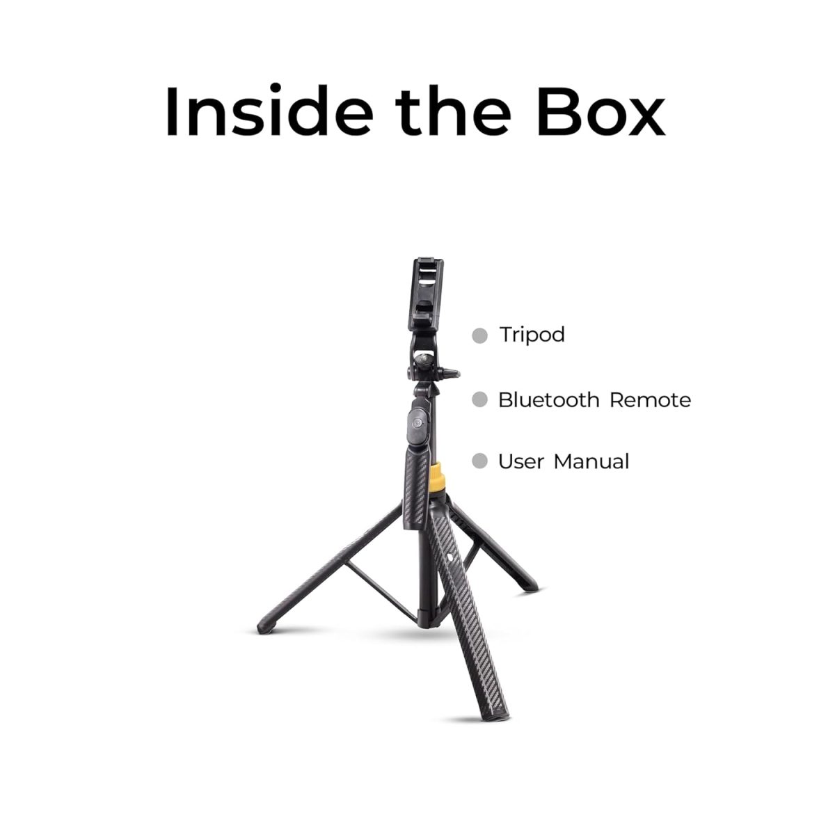 DIGITEK® (DTR-555 SS) 5.57ft Foldable Tripod Selfie Stick for Smartphones & Gopro Action Cameras, 360° Rotation, 3-Leg Base, 2Kg Load, 10m Wireless Remote, 7 Section Adjustable, for Selfie & Vloggers - Image 3