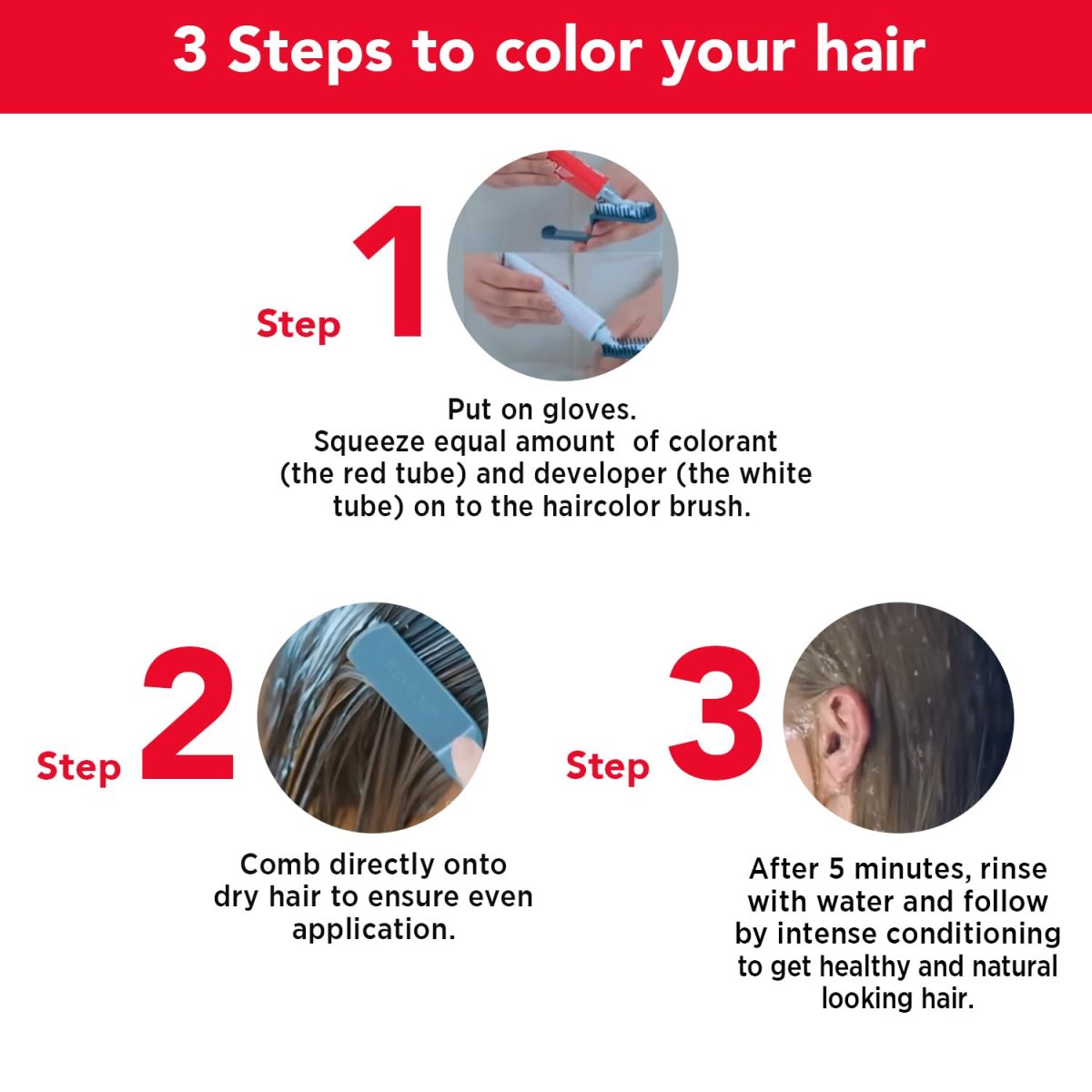 Revlon Top Speed Hair Color for Women Natural Black | Ginseng Root Extract and Mother of Pearl | 100% Grey Coverage in 5 Minutes | Ammonia Free, Easy Application and Intense Conditioning - Image 4