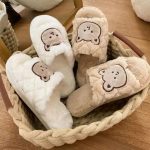 SILENCIO Warm Slipper for Women's Fur Flip Flops Winter Fashion Slipper for House & Bedroom Slides Home Indoor Outdoor Sandals - Image 8