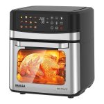 INALSA Air Fryer Oven|12L,1700W|Stainless Steel Body|12-in-1 Functions,Fry,Bake,Grill,Dehydrate&Reheat|12 Preset|Rotisserie&Convection|Dishwasher Safe Accessories|2Yr Warranty,2025Model AeroCrisp 12 - Image 10