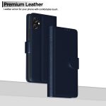Pikkme Flip Cover Leather Finish | Inside TPU with Card Pockets | Wallet Stand and Shock Proof | Complete Protection Flip Case for Samsung Galaxy A05 / M05 / F05 (Blue) - Image 7