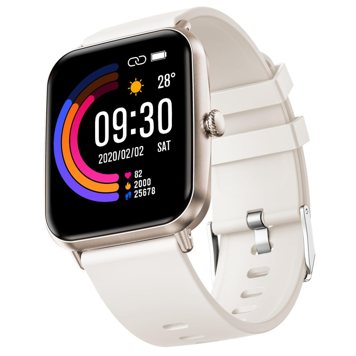 Fire-Boltt Ninja Call Pro Plus Smart Watch 1.83 inch with Bluetooth Calling, AI Voice Assistance, 100 Sports Modes IP67 Rating, 240 * 280 Pixel High Resolution (Starlight)