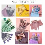 Makeup Brushes Set Foundation, Concealer, Eyeshadow, Blush, Compact Powder, Highlighter, Contour, Blending, Eyeliner Soft Bristles Beauty Brush Kit for Travel, Vanity, Gift, Parlour Makeup Artists Multicolor 13 Pcs - Image 8