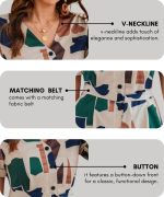 Leriya Fashion Summer Dress for Women | Short One Piece A-Line Midi Dress | Lightweight Vacation Wear & Daily Casual Outfit - Image 4