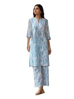 FIORRA Women's Cotton Straight Kurta Set