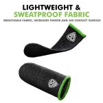 SpinBot Thumb & Finger Sleeve for Mobile Game (4 Pieces), Pubg,Cod,Freefire -with Metal Carry Box-Pack of 2 Pair- Black - Image 6
