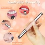 MAYCREATE® Lipstick Silicone Brush 2-in-1 Lip Balm Applicator with Blending Brush Multifunctional Makeup Tool for Lipstick, Lip Gloss, Concealer, Foundation, Pink - Image 3