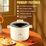 Goodscity Multipurpose Electric Kettle with Ceramic Coating 1.2L|Boil, Steam, Fry, Saute|Multi Cooker kettle for Water,Milk,Egg, Tea,Soup,Coffee, Babyfood, Hostel,Travelling,600W,1Year Waranty GC-0191 - Image 2