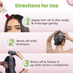 Mamaearth Anti Hair Fall Spa Range Hair Care Set: Onion Shampoo 250 ml + Onion Conditioner 250 ml + Onion Hair Oil 150 ml - Image 5