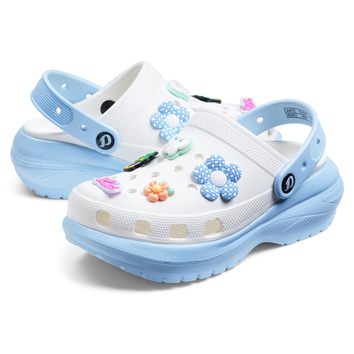 DOCTOR EXTRA SOFT Women's Classic & Premium Casual Clogs/Sandals with Cute Charms for Adult | Comfortable & Lightweight| Stylish & Anti-Skid | Waterproof Everyday Cushion Slippers Girls/Ladies D-555 - Image 6