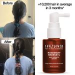 Soulflower Hair Growth Serum, Rosemary Oil, 3% Redensyl, 4% Anagain, Caffeine, Melanogray, Biotin, Rice Water, Clinically Tested on Real people, Hair growth & Hair fall control for Women & Men | 30ml - Image 5