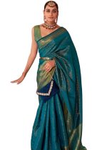 SWORNOF Women's kanjivaram banarasi silk saree for Patola festival Wedding silk with rich pallu Design sarees for women with blouse piece