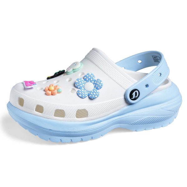 DOCTOR EXTRA SOFT Women's Classic & Premium Casual Clogs/Sandals with Cute Charms for Adult | Comfortable & Lightweight| Stylish & Anti-Skid | Waterproof Everyday Cushion Slippers Girls/Ladies D-555