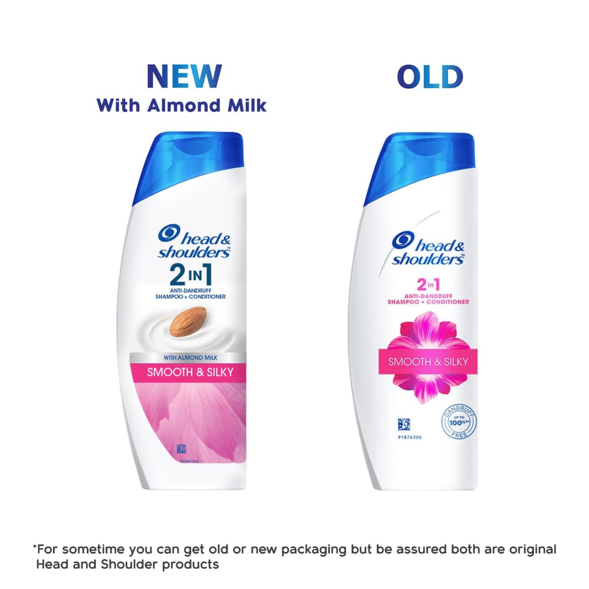 Head & Shoulders , Anti Dandruff Shampoo + Conditioner, Smooth & Silky, 180 ML - Image 2