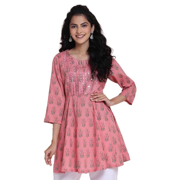 BIBA Women Cotton Printed Short Kurti
