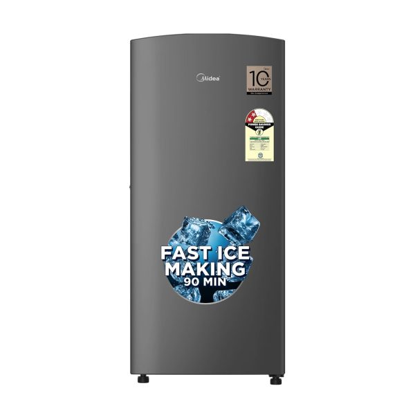Midea 187 L 2 Star Direct Cool Refrigerator (MRD187I2XPAG, Grey, 2025 Model)