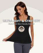 HSR Womens Thermal Fleece Lined Underwear Tops Camisole Apricot Sexy Stretchy Slim-Fit Tank Top Warm Base Velvet Touch Layer Vest (Free Size) (Bust Size : 66 to 90 CM) - Image 7