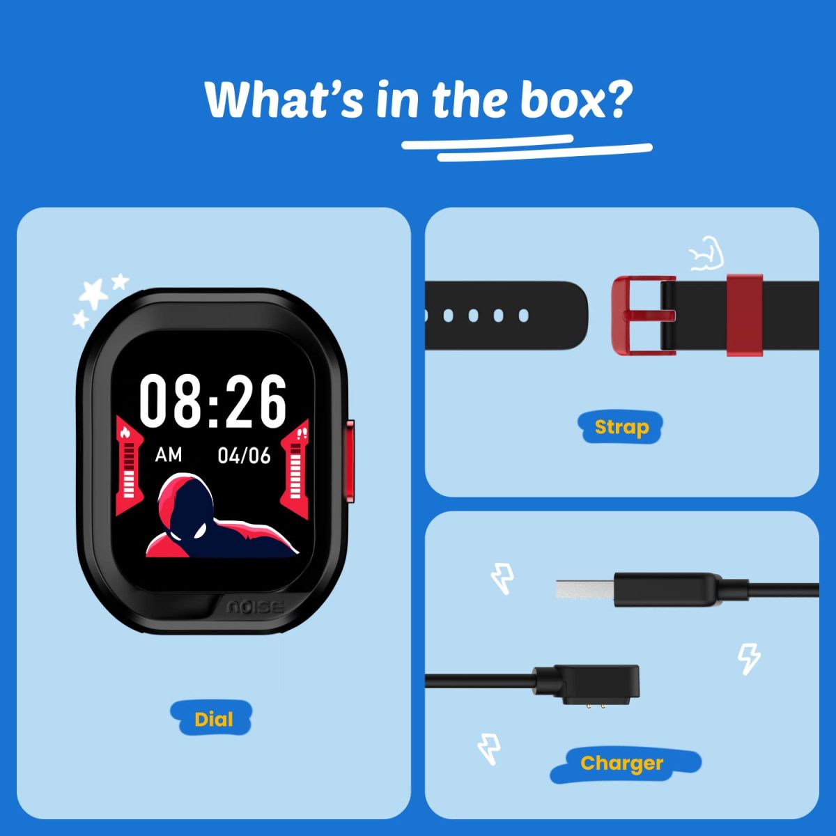 Noise Champ 2 Kids Smart Watch with Habit Building (handwash, Brushing, etc), IP68 Waterproof, Activity Tracker, in-Built Games, School Mode. noisefit sync app, for Boys and Girls (Frozen Blue) - Image 5