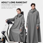 PALAY® Long Rain Coat, Raincoat for Men Women Waterproof | Reusable Hooded Rain Poncho with Wide Brim | Lightweight Raincoat for Hiking, Travel, Motorcycle Riding - Image 6